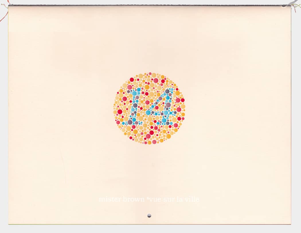 couverture calendrier. Chaque calendrier présente 12 illustrateurs